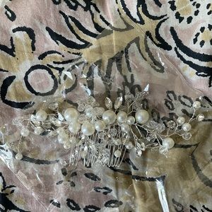 Pearl and Rhinestone Prom headpiece